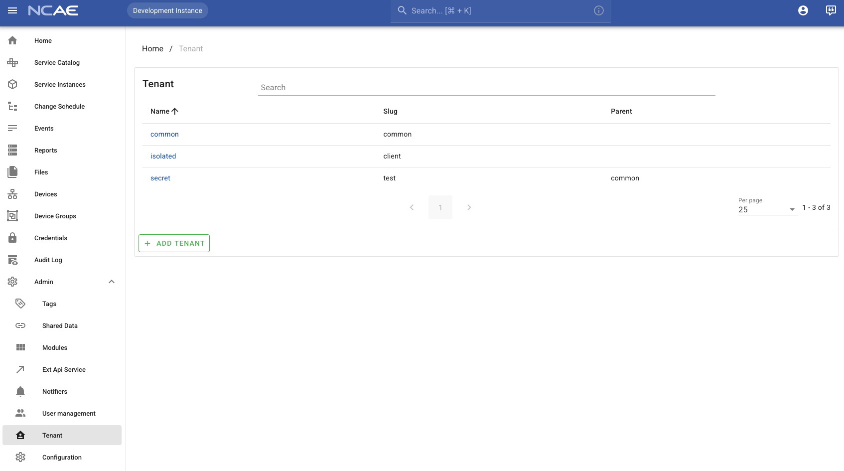 Tenant Management