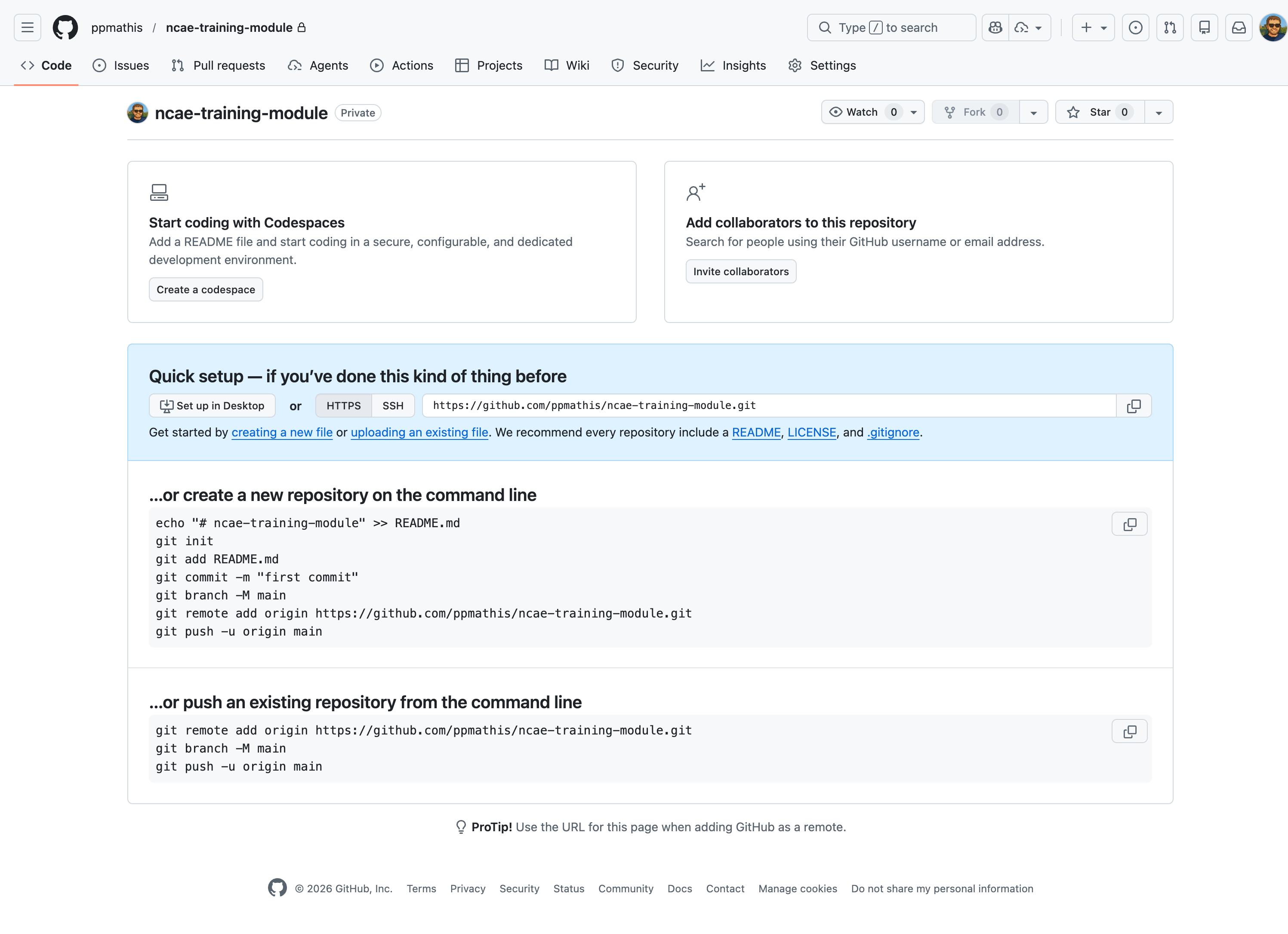 GitHub Repository Empty